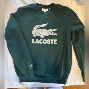 Lacoste green crew neck